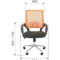 CHAIRMAN 696 хром новый подлокотник (TW светло-зеленый) Image #4