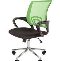 CHAIRMAN 696 хром новый подлокотник (TW светло-зеленый)