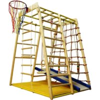 Вертикаль Весёлый Малыш Wood с мягким бортиком