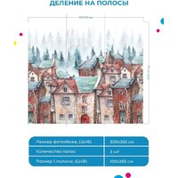 ФабрикаФресок Акварельные Домики для детей 123265 (300x265) Image #5