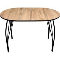 Arvento Флок 2 раздвижной овал 110-140х70 (дуб вотан) Image #2