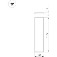 Arlight DL-INTENSO-S300x1200-40W Day4000 (WH, 120 deg, CRI90, 230V) 043582 Image #2