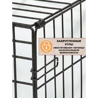 Midwest Life Stages для собак 77.9x49x54.5см 1630DD (2 двери,черный) Image #11