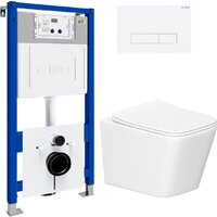 Lauter Square 214903 с кнопкой 219702HD (узкая, белый) Image #2