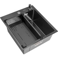 ARFEKA Eco AR мойка 450*500, коландер G, дозатор Black Decor Image #1