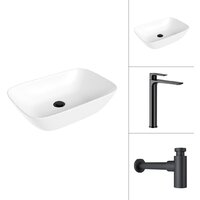 Lauter 21454 + Reef 21CK8678BS + сифон 21635B (черный матовый) Image #1