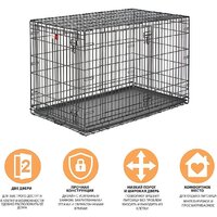 Midwest Life Stages для собак 2 двери 1648DD (124x79x82см, черный) Image #4