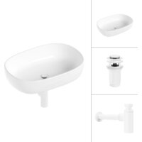 Lauter 21836 + клапан 21190W + сифон 21635W (белый матовый)