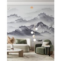 ФабрикаФресок Акварельная Япония и горы 174265 (400x265) Image #6