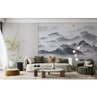 ФабрикаФресок Акварельная Япония и горы 174265 (400x265) Image #5