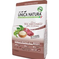 Unica Natura Unico Mono All Breed с гусем, рисом и горохом 12 кг