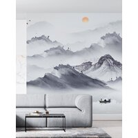 ФабрикаФресок Акварельная Япония и горы 173265 (300x265) Image #5