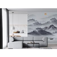 ФабрикаФресок Акварельная Япония и горы 173265 (300x265) Image #4