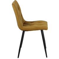 СоюзРегионПоставка Регги СРП-066 (муар черный, велюр Velluto 08 горчичный) Image #3