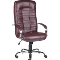 Деловая обстановка Атлант Хром (бордовый, кожа люкс)