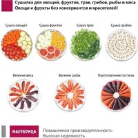 Мастерица EFD-0602VM (6 белых поддонов + 2 прозрачных поддона + поддон для пастилы) Image #7