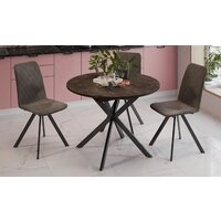 Трия Мэдисон тип 1 1000-1315х1000х750 (черные опоры/ателье темный) Image #2