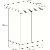 Артём-Мебель Мэри 600мм СН-114.230 (серый графит) Image #4
