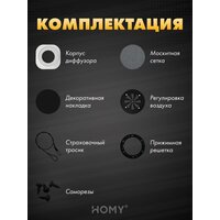 HOMY AIR круглый A100BR d150 (черная) Image #6