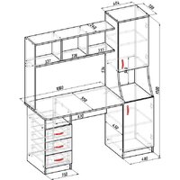 Мебель-класс Партнер Правый (венге/ясень шимо светлый) Image #3