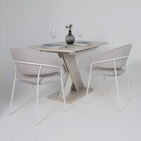 Алвест AV 433 (светло-серый бархат H-09/белый) Image #4