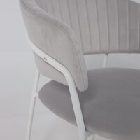 Алвест AV 433 (светло-серый бархат H-09/белый) Image #9