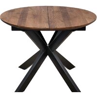 ОКА Раунд 100-140x75 (дуб мореный/черный)