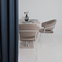 Алвест AV 433 (светло-коричневый бархат H-61/белый) Image #3