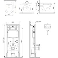 AM.PM Prime Fit IS90151.741701 (с кнопкой смыва) Image #2