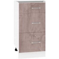 Кортекс-мебель Корнелия Лира НШ50р3ш без столешницы (оникс)