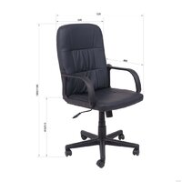 AksHome Leonidas (пластик/кож.зам, черный) Image #13