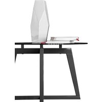 Мебелик Рилле 445 (серый графит/стекло прозрачное круг) Image #2