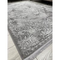 Radjab Carpet Афина Прямоугольник 9017A 12901RK (3x5, Grey/Cream) Image #6