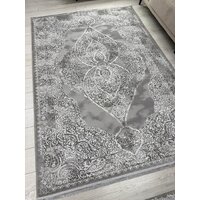 Radjab Carpet Афина Прямоугольник 9017A 12901RK (3x5, Grey/Cream) Image #3