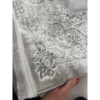 Radjab Carpet Афина Прямоугольник 9017A 12901RK (3x5, Grey/Cream) Image #7