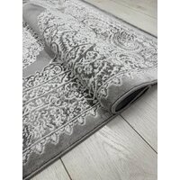 Radjab Carpet Афина Прямоугольник 9017A 12901RK (3x5, Grey/Cream) Image #8
