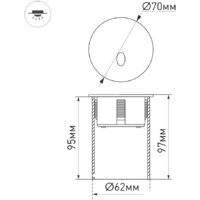 Arlight LT-GAP-R70-3W Warm3000 031166 Image #2