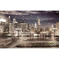 ФабрикаФресок Фреска Ночной Нью-Йорк 664270 (400x270)