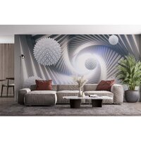 ФабрикаФресок 3D Шары в туннеле 075265 (500x265) Image #2