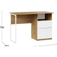 Трия Хилтон тип 1 (дуб крафт золотой/белый матовый) Image #6