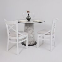 Аврора Соло венский (бежевый велюр Бордо 01/белый) Image #4