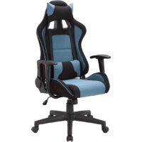 Brabix GT Racer GM-100 (черный/голубой) Image #1