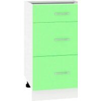 Кортекс-мебель Корнелия Лира НШ50р3ш без столешницы (зеленый)