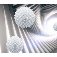 ФабрикаФресок 3D Шары в туннеле 073265 (300x265)