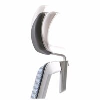 Bestuhl S30 White Pl с подголовником и рег. подлокотником (черная сетка/серая ткань) Image #5