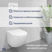 Lauter Sulzdorf + GROHE Rapid SL 38721001 (белый с микролифтом) Image #6