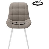 Табурет Румба поворотный (бренди 04/каркас белый) Image #3