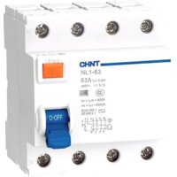 Chint NL1-63 4P 25А 30мА тип AC 6кА 200223