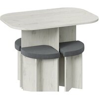 Трия Олимп (дуб крафт белый/велюр серый) Image #3