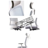 Bestuhl S30 White Pl без подголовника и рег. подлокотником (черная сетка/серая ткань) Image #12